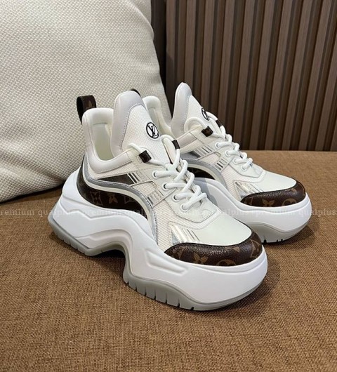 루이비통 아치라이트 2.0 플랫폼 스니커즈 여성용 8cm
