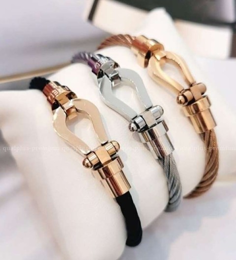 [국내배송] 프*드 F*ED 와이어 스틸 팔찌 (3color)