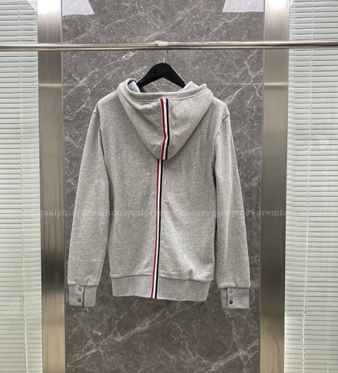 톰브라운 백스트라이프 후드티셔츠