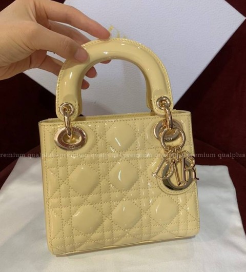 디올 레이디 디올 페이턴트 레이디백 미니