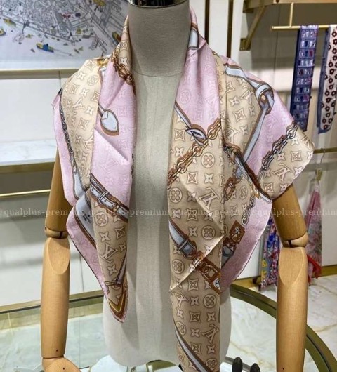 [국내배송] 루*비통 자카드 데님 스퀘어