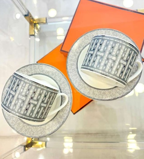 [국내배송] 에*메스 모자이크 24 실버 커피잔 세트