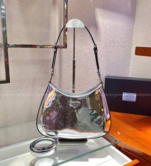 프라다 1BC156 클레오 브러시드 숄더백