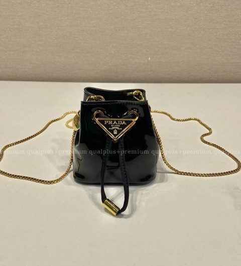 프라다 1NR016 시퀸 새틴 파우치 숄더백 미니