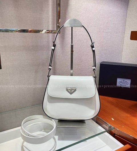 프라다 1BD303 클레오 브러시드 플랩 숄더백