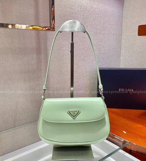 프라다 1BD311 브러쉬드 레더 플랩 숄더백