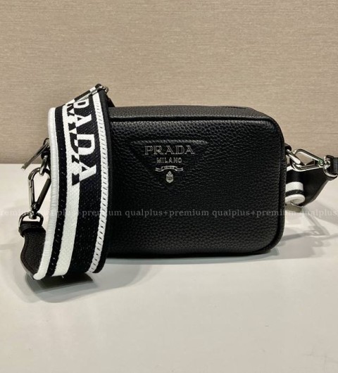 프라다 1BH192 비텔로 다이노 가죽 숄더백 스몰