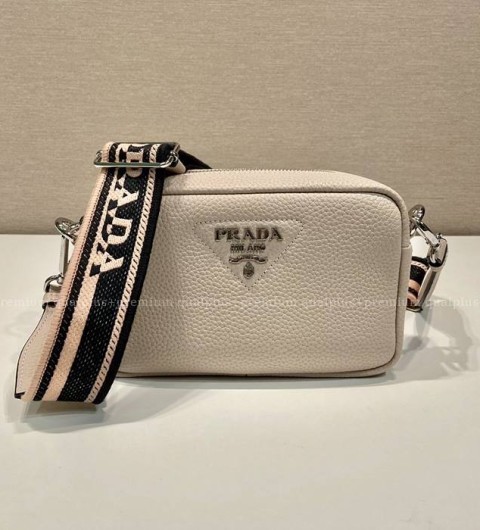 프라다 1BH192 비텔로 다이노 가죽 숄더백 스몰