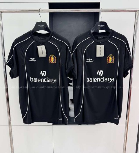 발렌시아가 파리 사커 오버사이즈 반팔티셔츠