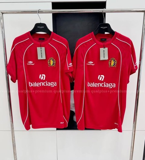 발렌시아가 파리 사커 오버사이즈 반팔티셔츠