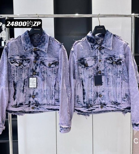 루이비통 프린지드 모노그램 보이후드 데님 자켓