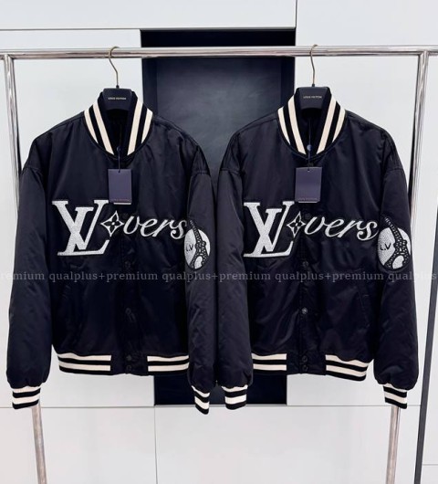 루이비통 엠브로이더드 나일론 베이스볼 블루종 자켓