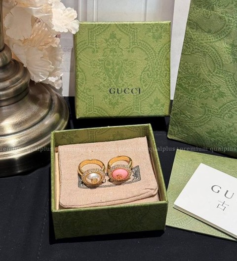 구찌 인터로킹 G 반지 (2color)