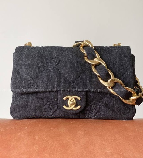 샤넬 CC 데님 플랩 숄더백