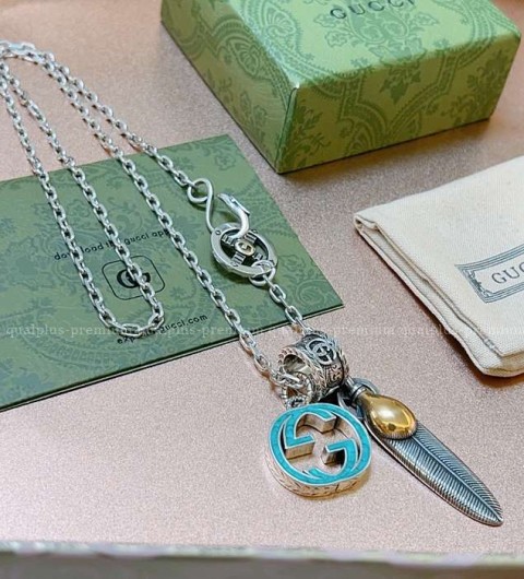 구찌 인터로킹 G 체인 목걸이