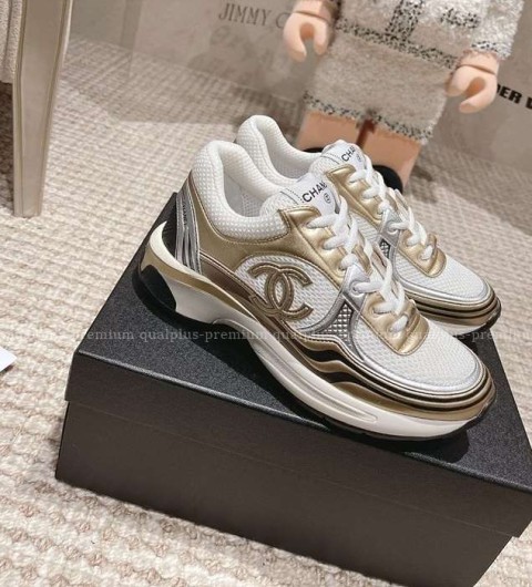 [국내배송] 샤* cc로고 크루즈 메탈 매쉬 레더 골드