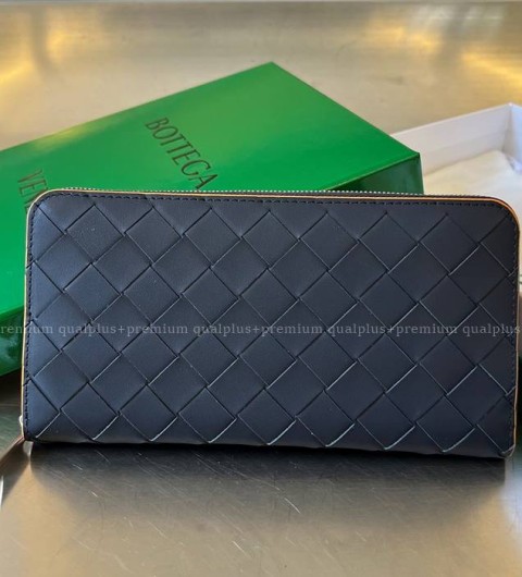 보테가베네타 749427 인트레치아토 지퍼 어라운드 장지갑 남성용