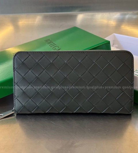 보테가베네타 593217 인트레치아토 지퍼 어라운드 장지갑 남성용