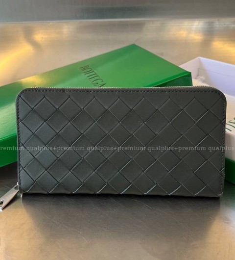 보테가베네타 593217 인트레치아토 지퍼 어라운드 장지갑 남성용