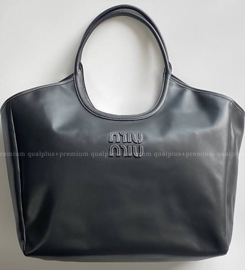 미우미우 가죽 토트백