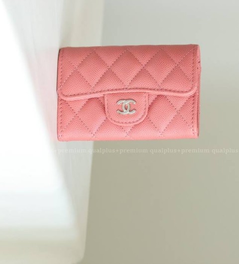 샤넬 클래식 똑딱이 플랩 카드지갑