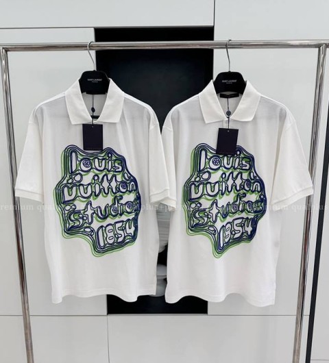 루이비통 엠브로이더드 코튼 피케 폴로 반팔티셔츠