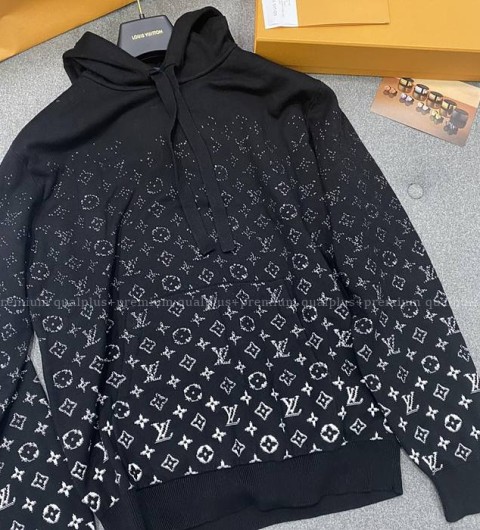 루이비통 모노그램 그라디언트 코튼 후드티셔츠