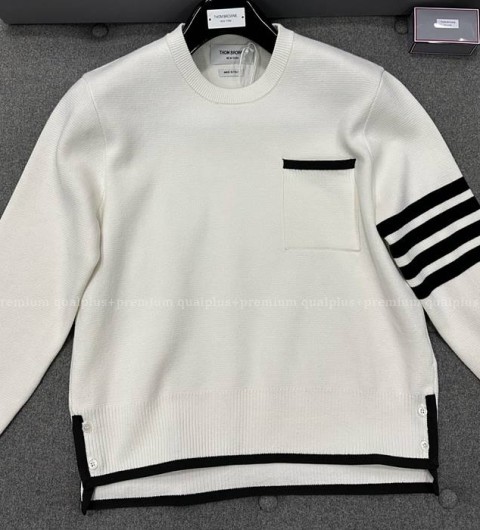 톰브라운 4-바 웨빙 니트