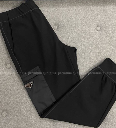 프라다 포켓 로고 조깅 팬츠