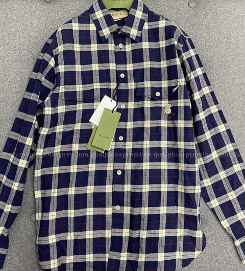 구찌 체크 셔츠