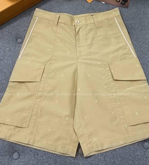 루이비통 엠브로이더드 테크니컬 립스탑 반바지