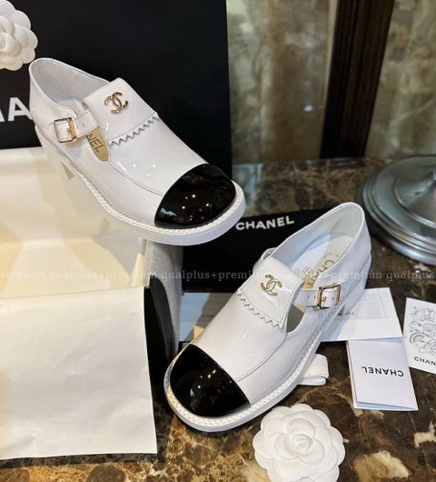 샤넬 23B 메리제인 옥스포드 로퍼 여성용