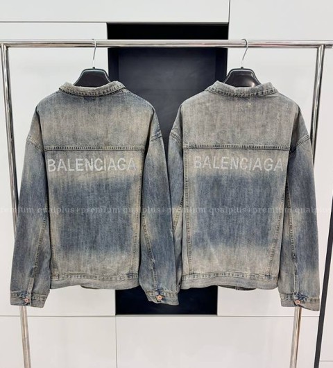 발렌시아가 핫픽스 로고 데님 자켓