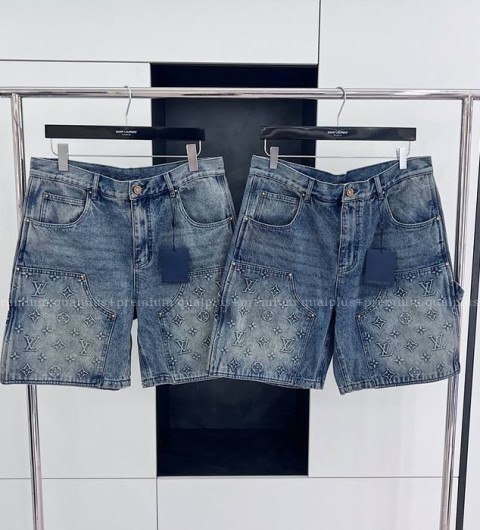 루이비통 데님 카펜터 쇼츠 반바지