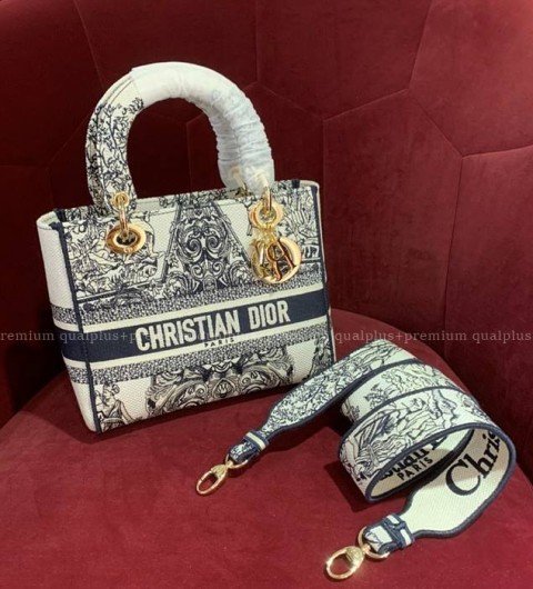 디올 LADY D-LITE 디라이트 레이디백 미듐