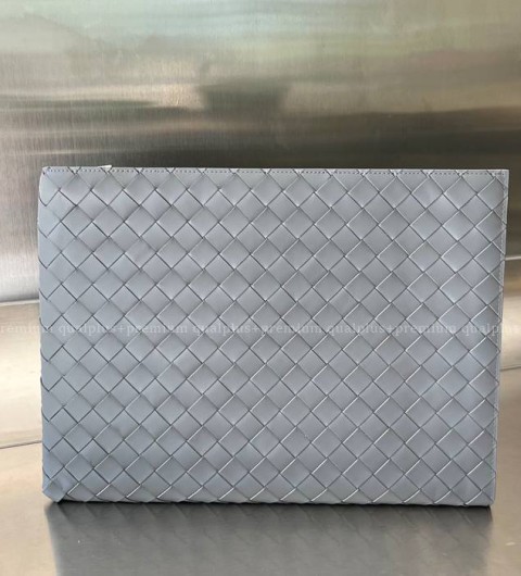 보테가베네타 607479 인트레치아토 하프 지퍼 파우치 클러치백 남성용