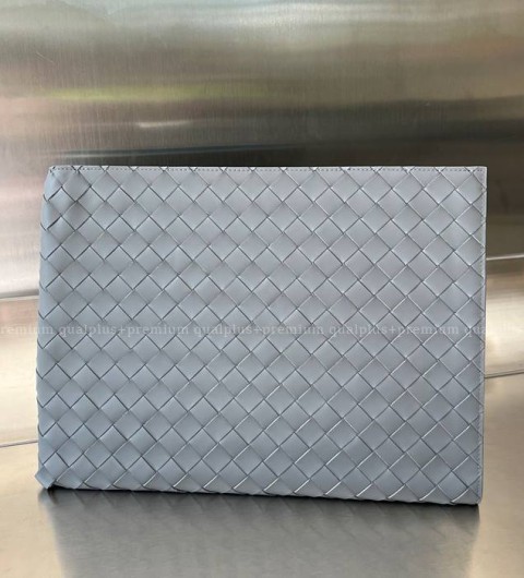 보테가베네타 607479 인트레치아토 하프 지퍼 파우치 클러치백 남성용