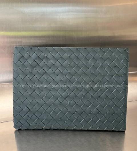 보테가베네타 607479 인트레치아토 하프 지퍼 파우치 클러치백 남성용