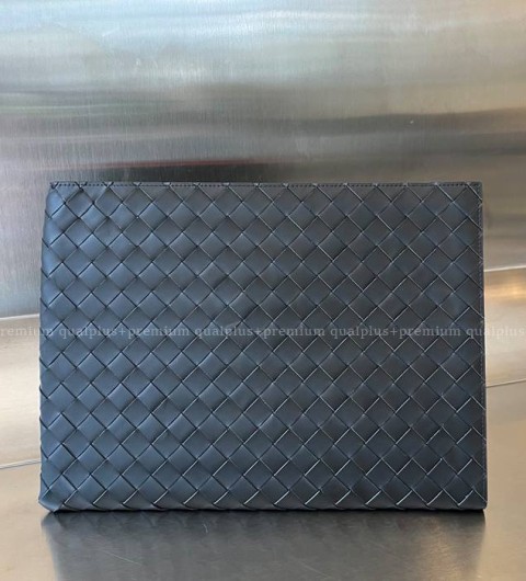 보테가베네타 607479 인트레치아토 하프 지퍼 파우치 클러치백 남성용