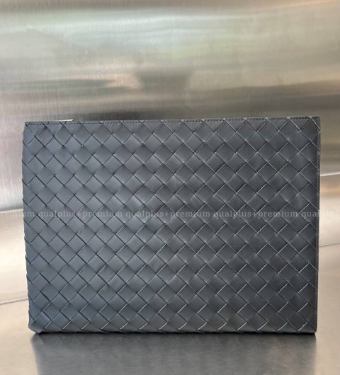 보테가베네타 607479 인트레치아토 하프 지퍼 파우치 클러치백 남성용