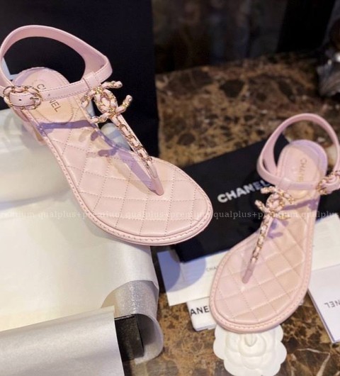 샤넬 CC 체인 쪼리 샌들 여성용