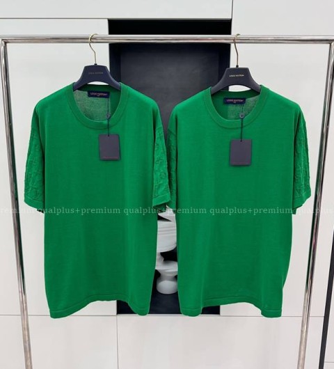 루이비통 쇼트 슬리브드 시그니처 크루넥 니트 반팔