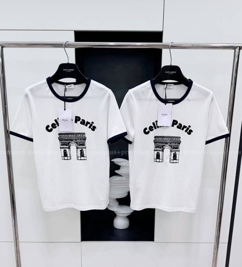 셀린느 로고 반팔티셔츠 여성용