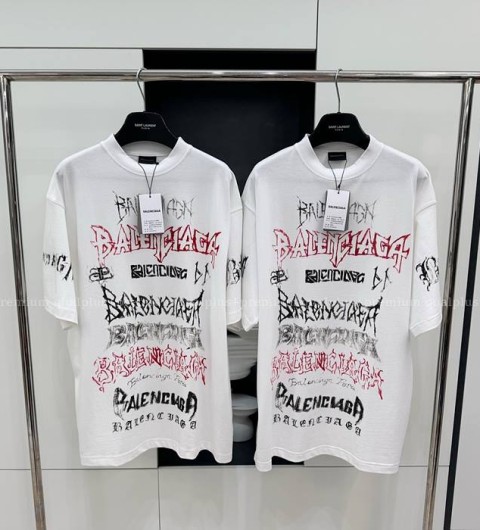 발렌시아가 DIY 메탈 반팔티셔츠