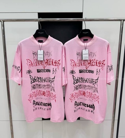 발렌시아가 DIY 메탈 반팔티셔츠