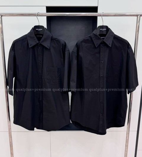 발렌시아가 스텐실 로고 반팔 셔츠