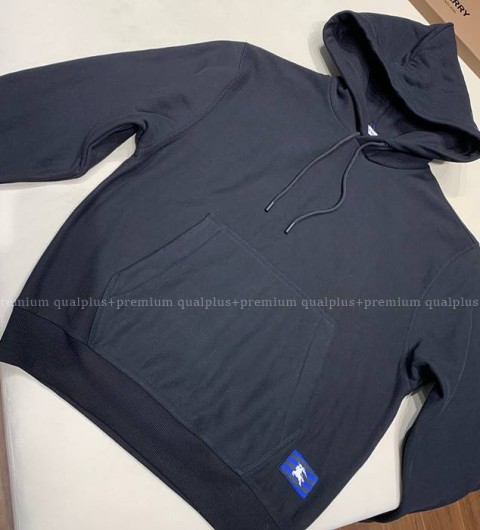 버버리 코튼 후드티셔츠