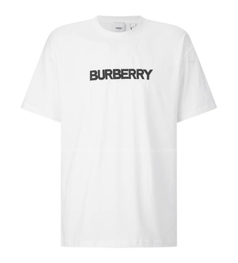 버버리 로고 코튼 반팔티셔츠