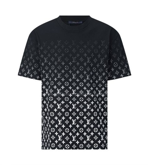 루이비통 모노그램 그라디언트 코튼 반팔티셔츠