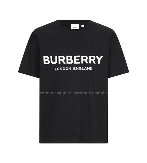 버버리 로고 코튼 반팔티셔츠